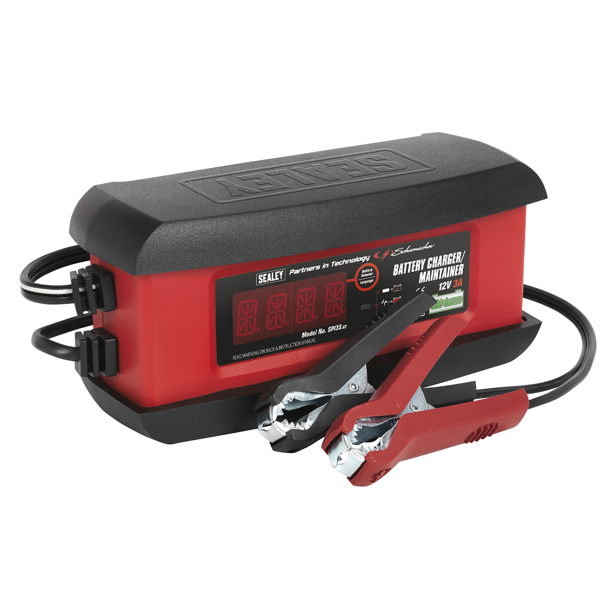 Sealey Schumacher® Intelligent Lithium Battery Charger/Maintainer 3Amp 12V