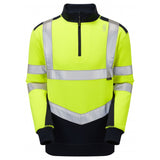 Leo Workwear TAPELEY Leo EcoViz Dual Colour 1/4 Zip Sweatshirt