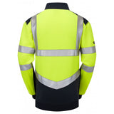 Leo Workwear TAPELEY Leo EcoViz Dual Colour 1/4 Zip Sweatshirt