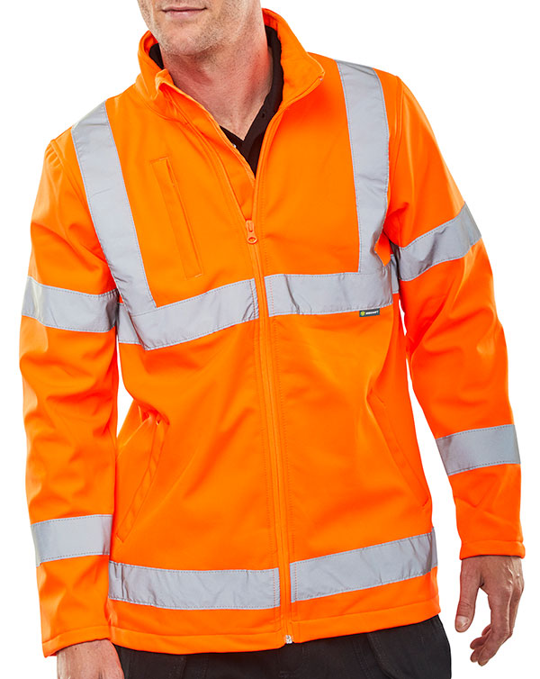 Beeswift Soft Shell Jacket Hi-vis En20471