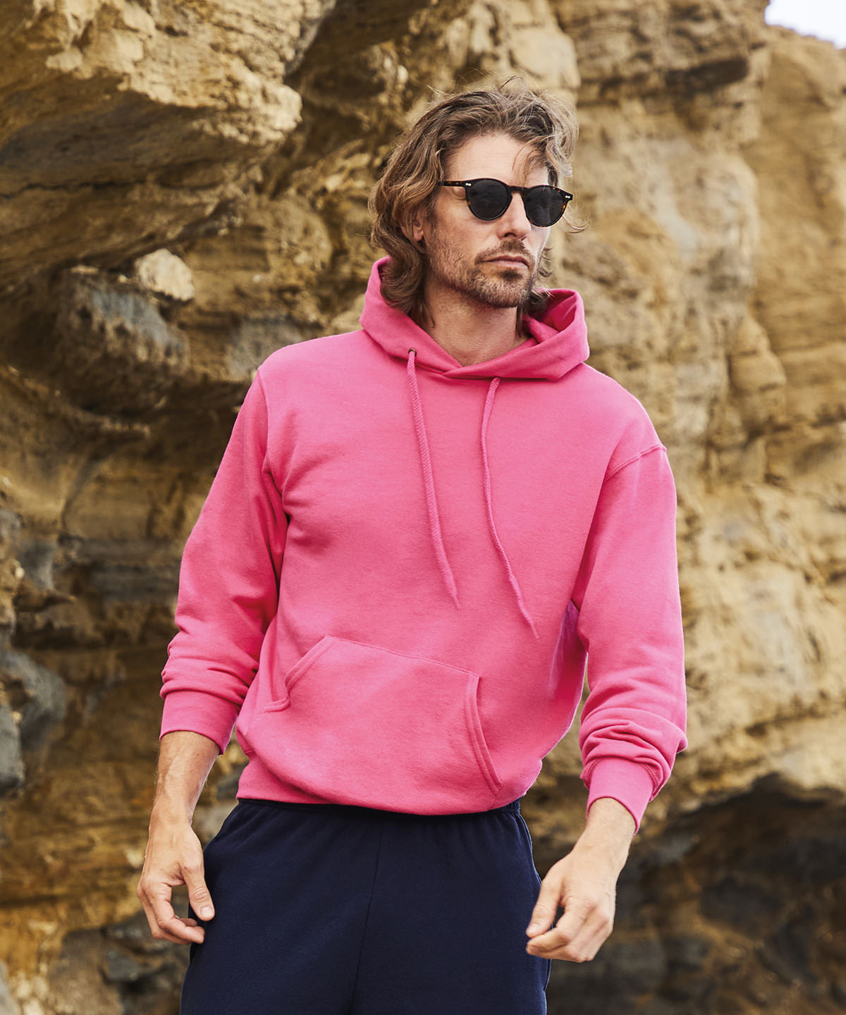 Fruit Of The Loom Classic 80/20 Hooded Sweatshirt - Heather Royal