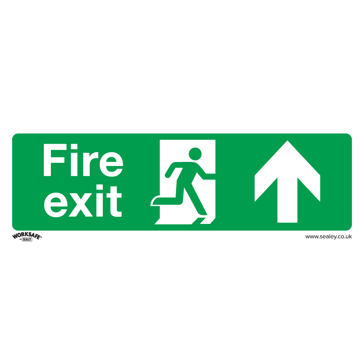 Sealey Safe Conditions Safety Sign - Fire Exit (Up) - Rigid Plastic