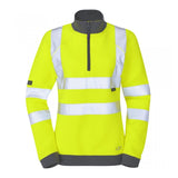 Leo Workwear ELBERRY Leo EcoViz Womens 1/4 Zip Sweatshirt