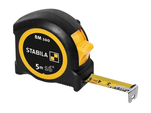 Stabila BM 100 Compact Pocket Tape 5m/16ft (Width 19mm)