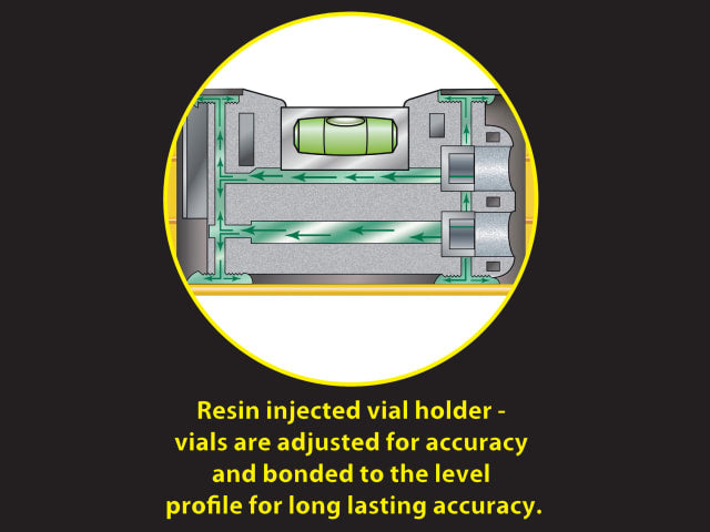 Stabila 70-100 Single Plumb Spirit Level 2 Vial 100cm