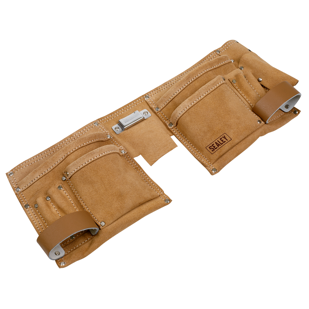 Sealey Double Pouch Leather Tool Belt