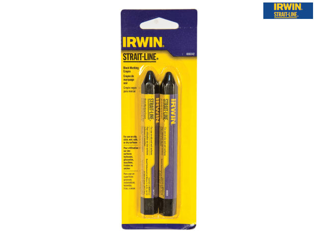 IRWIN® STRAIT-LINE® Crayon Black (Card 2)