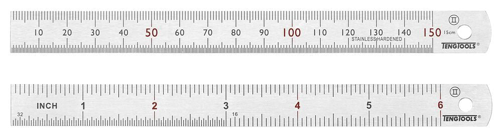 Teng Tools Steel Rule mm/AF 200mm