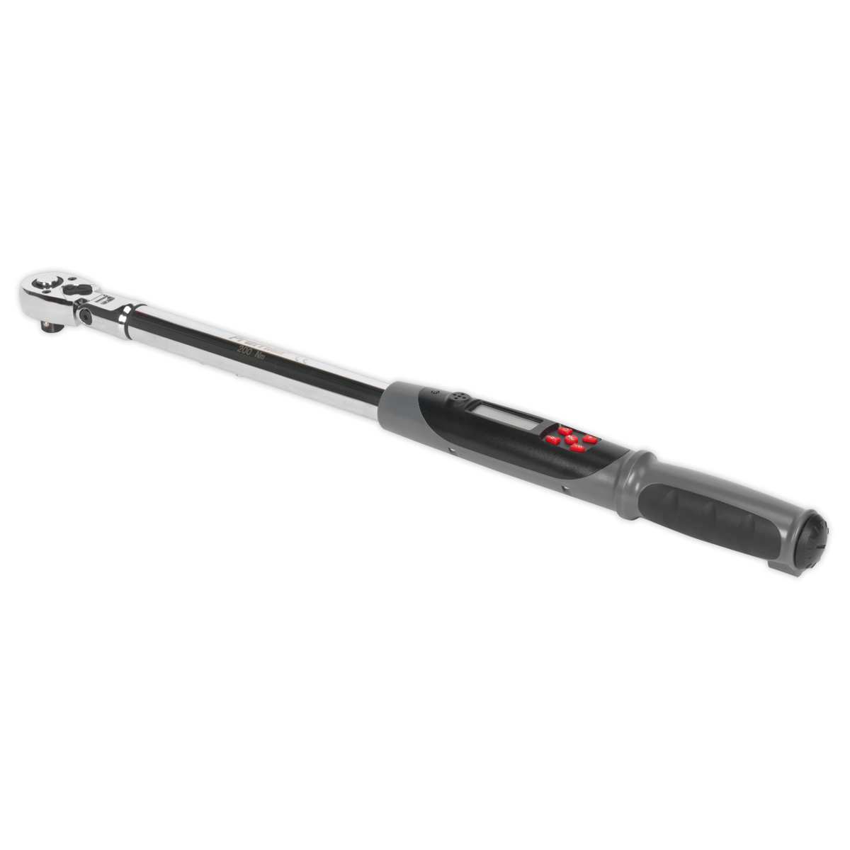 Sealey Angle Torque Wrench Flexi-Head Digital 1/2"Sq Drive 20-200Nm(14.7-147.5lb.ft)