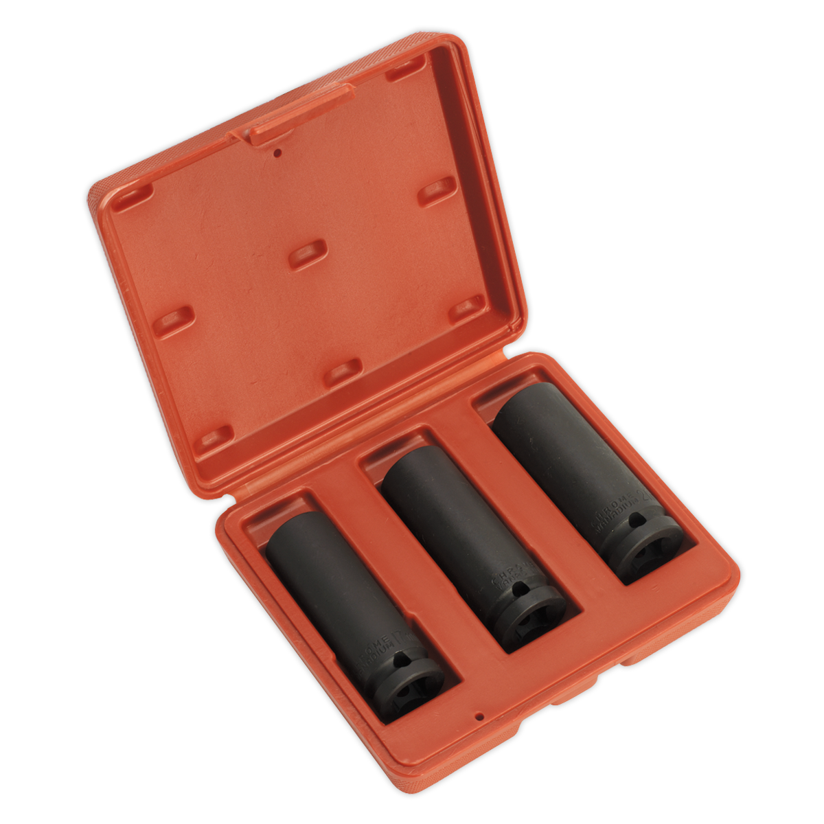 Sealey Impact Socket Set 3pc Deep 1/2"Sq Drive