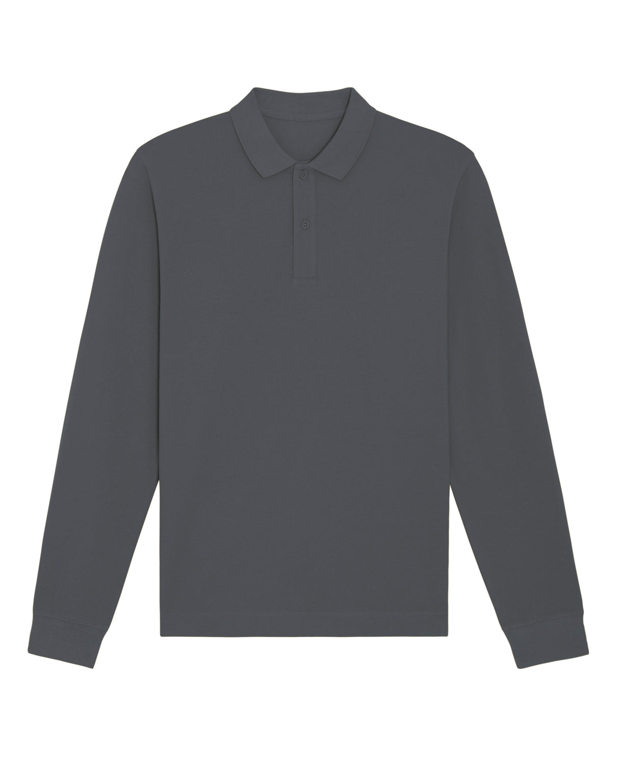 Stanley/Stella Prepster Long Sleeve Unisex Polo (Stpu332) - Anthracite