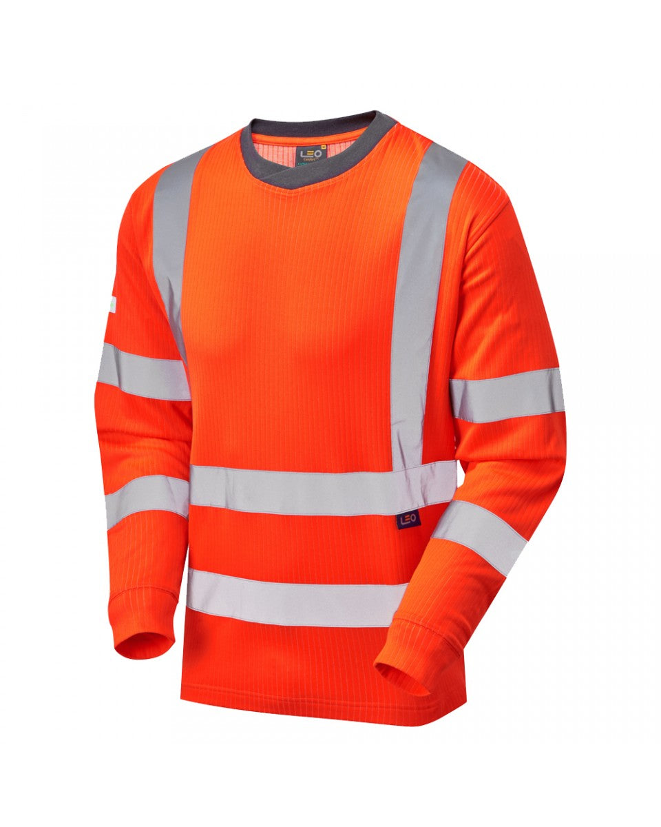 Leo Workwear RIVERTON Leo EcoViz Comfort Sleeved T-Shirt