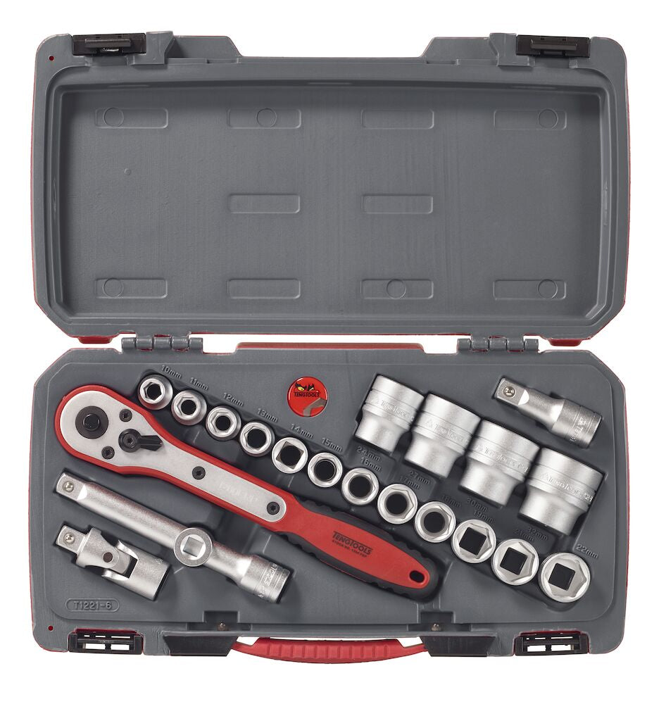 Teng Tools MECCA PRO 1/2" Socket Set 6 pt 21 Pieces