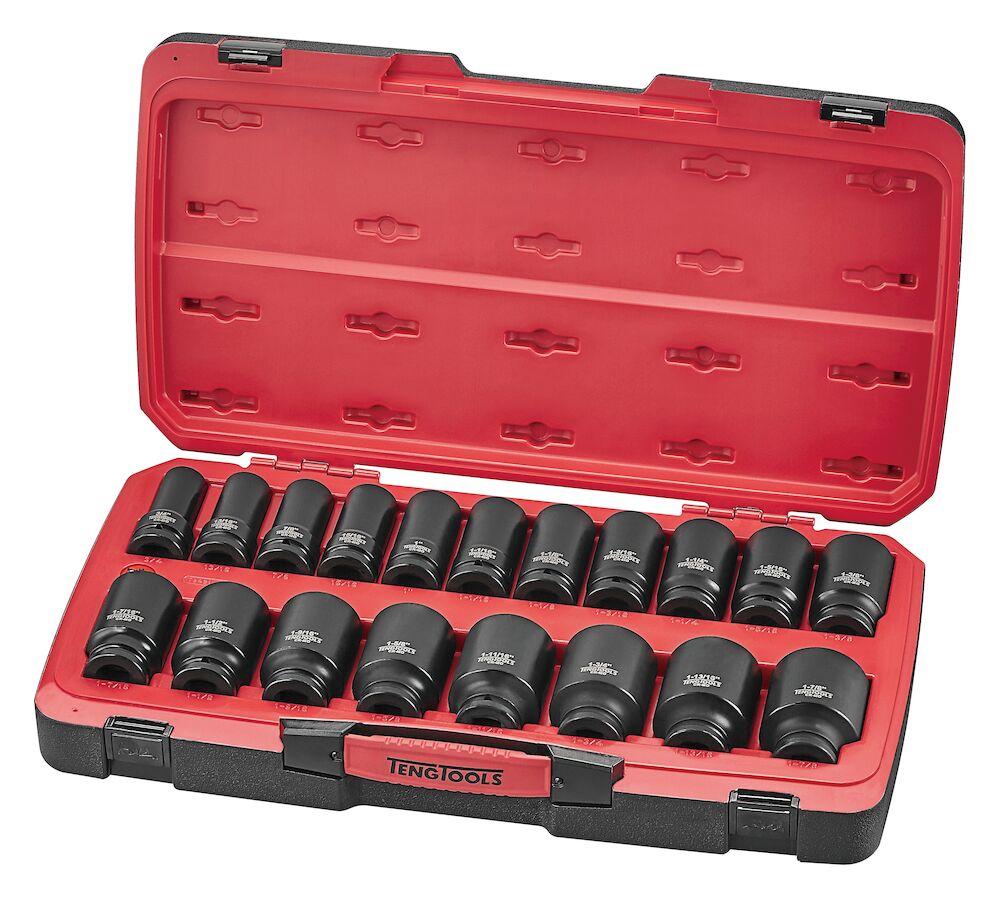 Teng Tools MECCA PRO 3/4" Deep Impact Socket Set DIN AF 21 Pieces