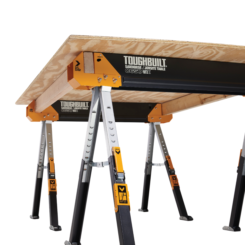 Toughbuilt 2-Pack C650 Sawhorse / Jobsite Tables