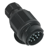 Sealey Towing Plug 13-Pin Euro Plastic 12V Twin Inlet