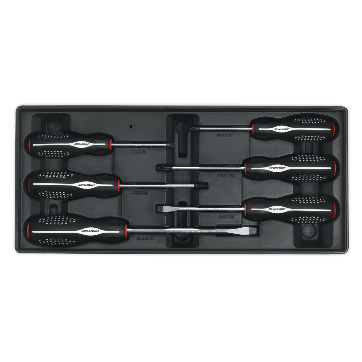 Sealey Tool Tray with Screwdriver Set 6pc