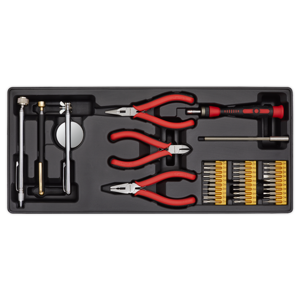 Sealey Tool Tray with Precision & Pick-Up Tool Set 38pc