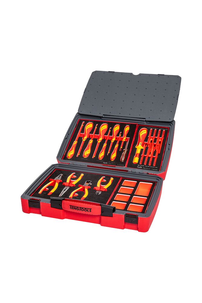 Teng Tools MECCA PRO TC-6T FOAM Electrician Tool Kit 29 Pieces