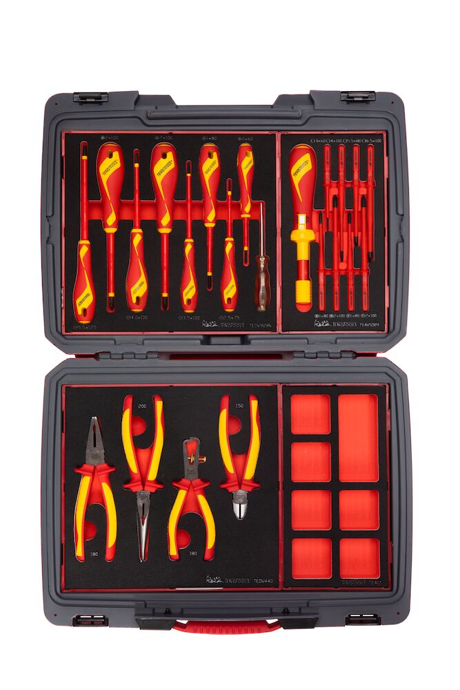 Teng Tools MECCA PRO TC-6T FOAM Electrician Tool Kit 29 Pieces