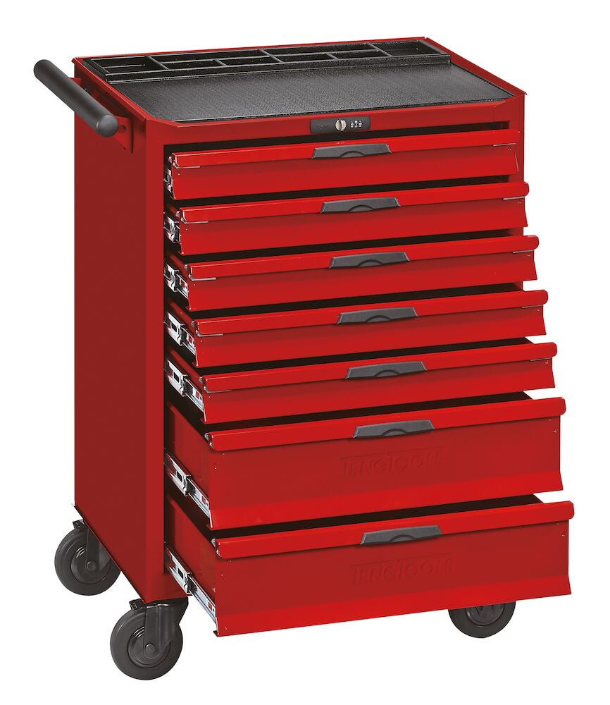 Teng Tools 26" PRO Cabinet 7 Soft Close Drawers Red