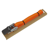 Sealey Ratchet Tie Down 25mm x 5m Polyester Webbing with Corner Protector 600kg Breaking Strength