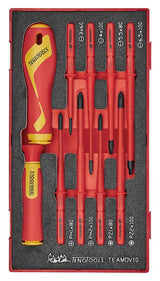 Teng Tools Insulated Interchangeable Blade Set FOAM1 10 Pieces