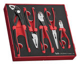 Teng Tools Plier Set TPR Grip Q FOAM2 5 Pieces