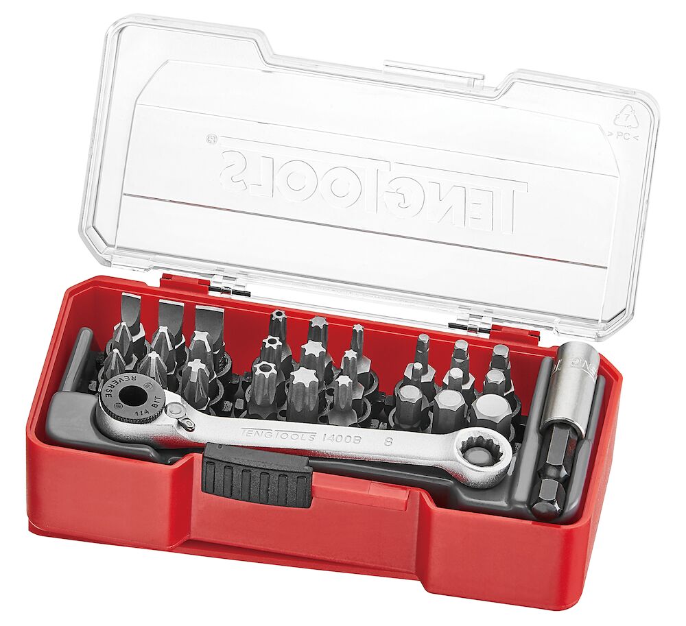 Teng Tools Bit Set With Belt Clip Mixed 29 Pieces