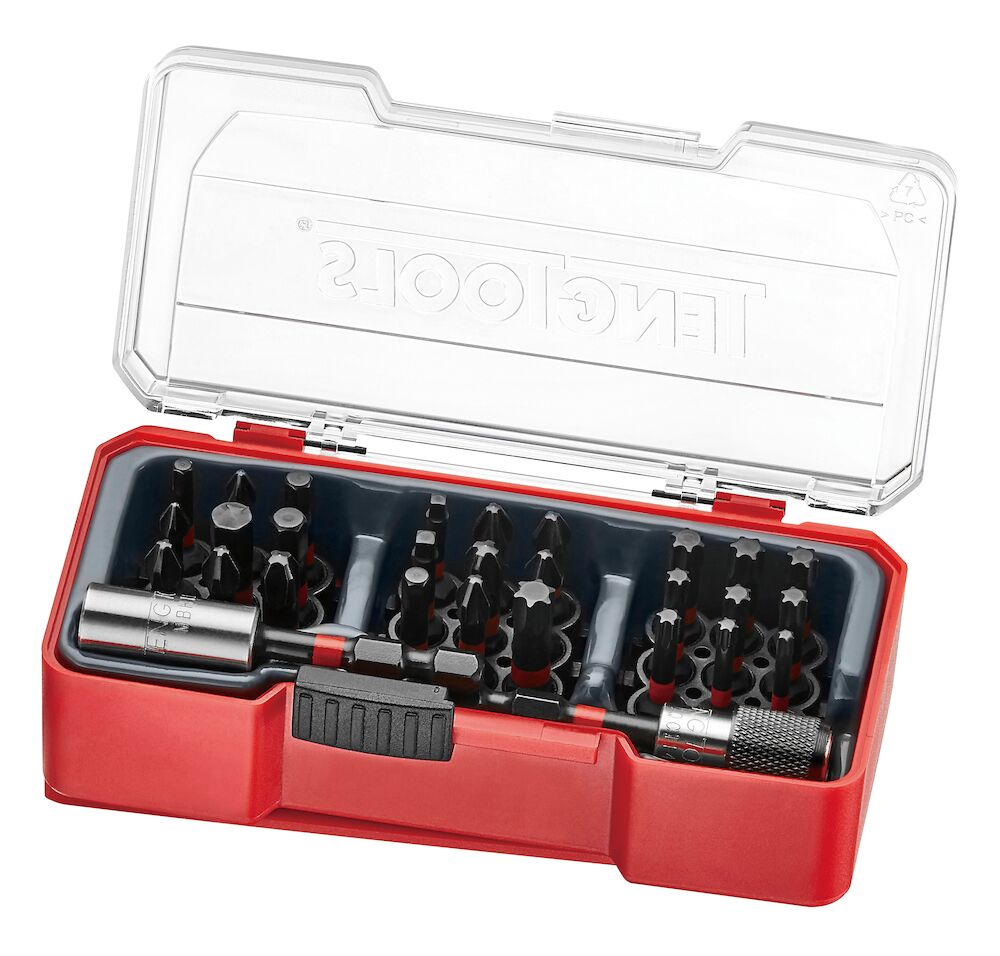 Teng Tools Impact Bit Set With Belt Clip Mixed 29 Pieces