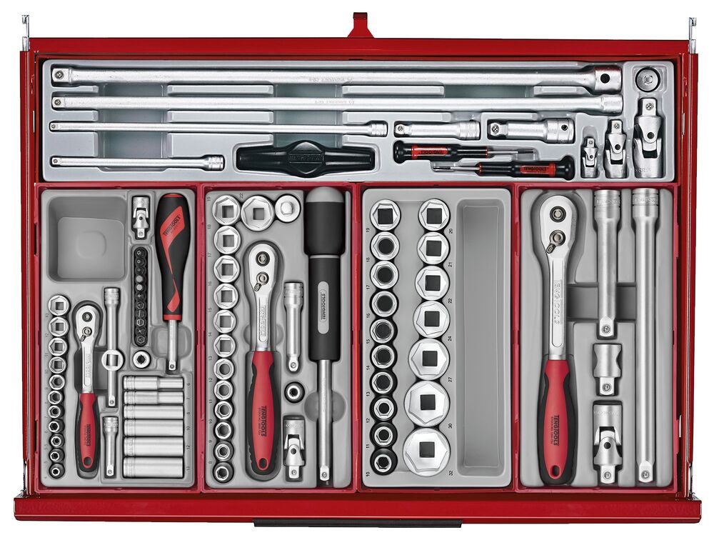 Teng Tools 26" PRO35 Mega Master tool kit, 1033 pieces, red