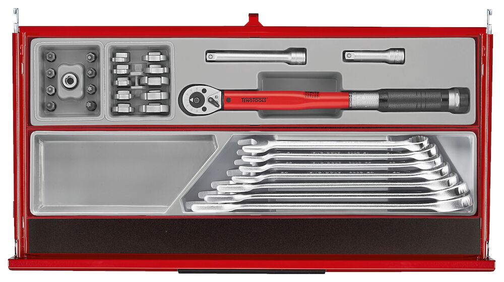 Teng Tools 26" PRO35 Mega Master tool kit, 1033 pieces, red