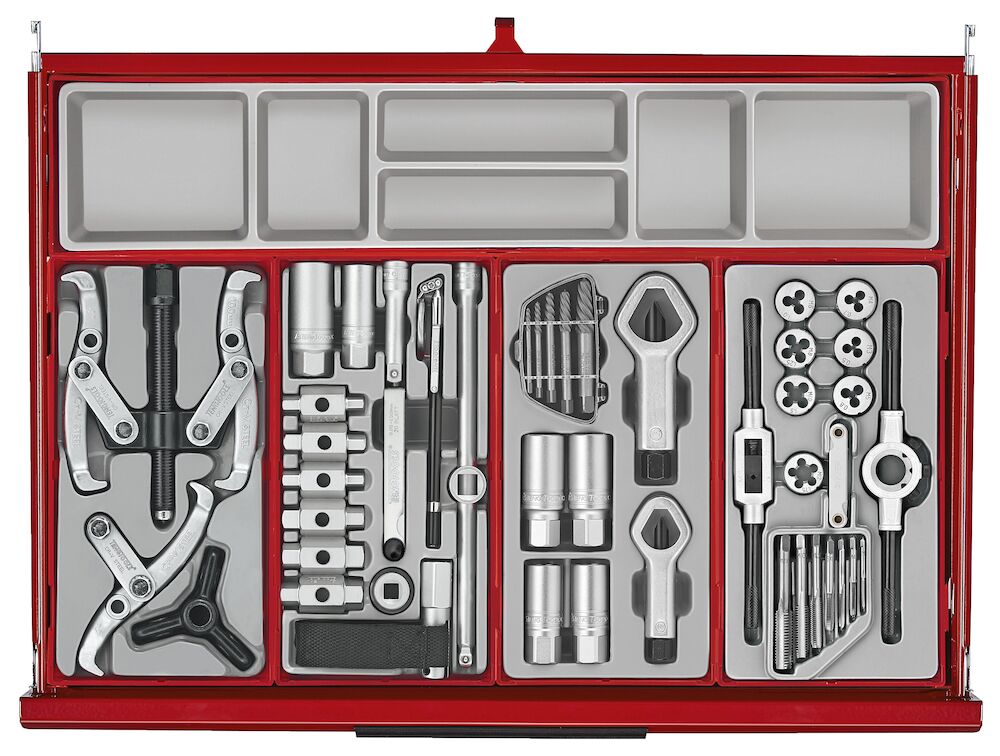 Teng Tools 26" PRO35 Mega Master tool kit, 1033 pieces, red