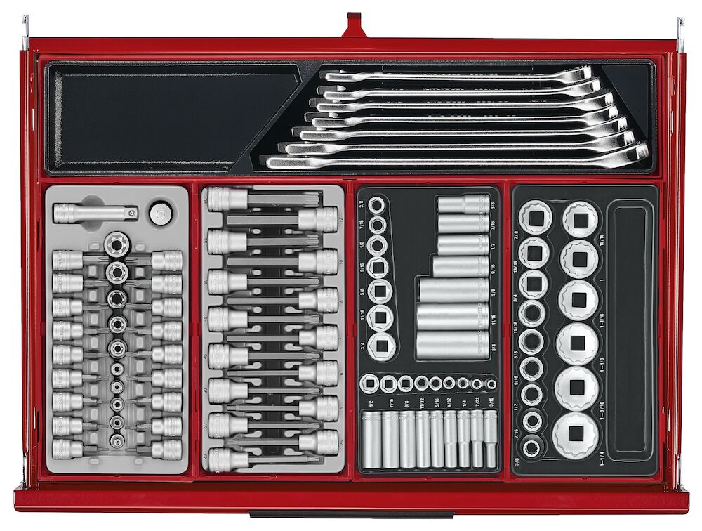 Teng Tools 26" PRO35 Mega Master tool kit, 1033 pieces, red