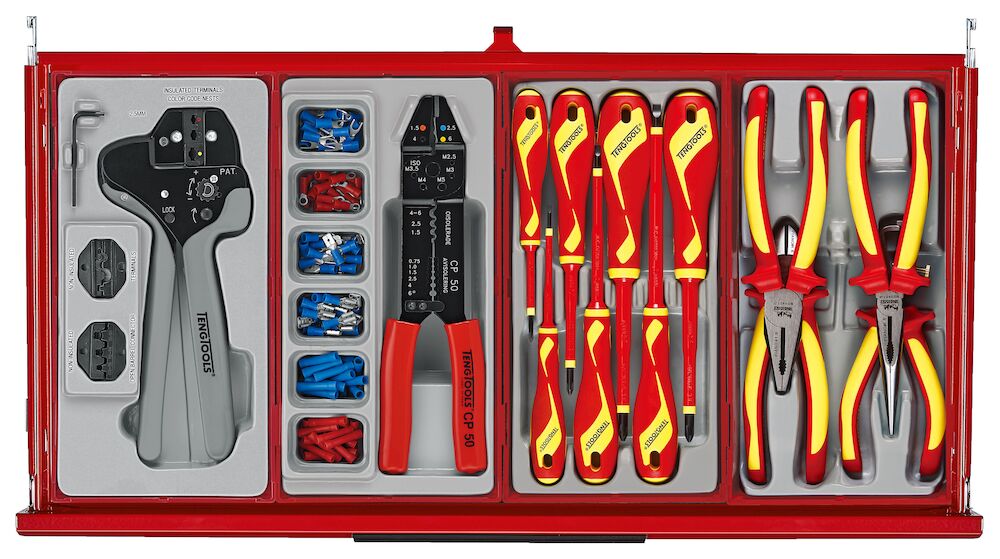 Teng Tools 26" PRO35 stack tool kit 1034 pieces red