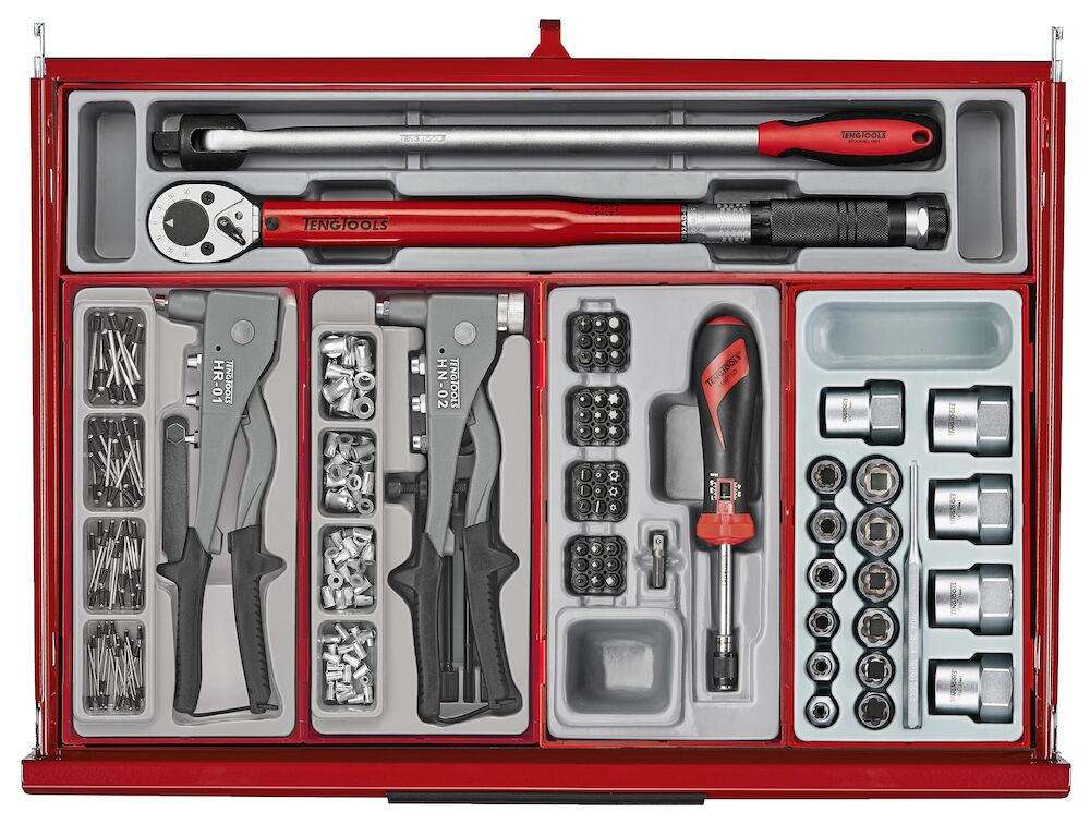 Teng Tools 26" PRO35 stack tool kit 1034 pieces red