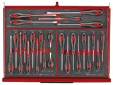 Teng Tools 26" PRO35 stack FOAM tool kit 418 pieces red