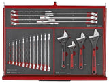 Teng Tools 26" PRO35 stack FOAM tool kit 418 pieces red