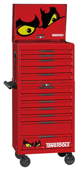 Teng Tools 26" PRO35 stack FOAM tool kit 528 pieces red