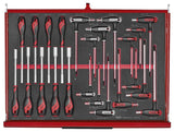 Teng Tools 26" PRO35 stack FOAM tool kit 528 pieces red