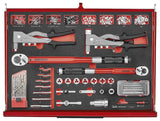 Teng Tools 26" PRO35 stack FOAM tool kit 702 pieces red