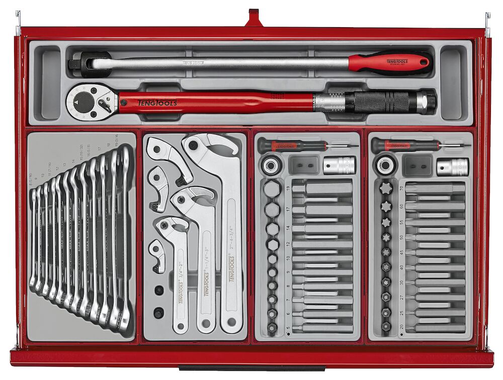 Teng Tools 26" PRO35 stack tool kit 753 pieces red