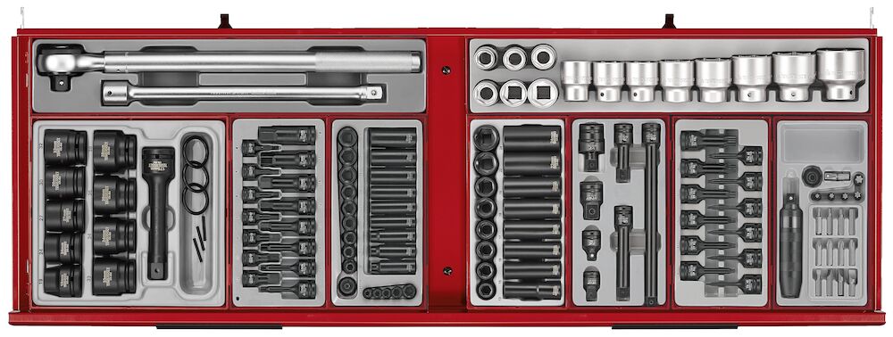 Teng Tools 53" PRO35 Monster stack tool kit 1295 pieces red