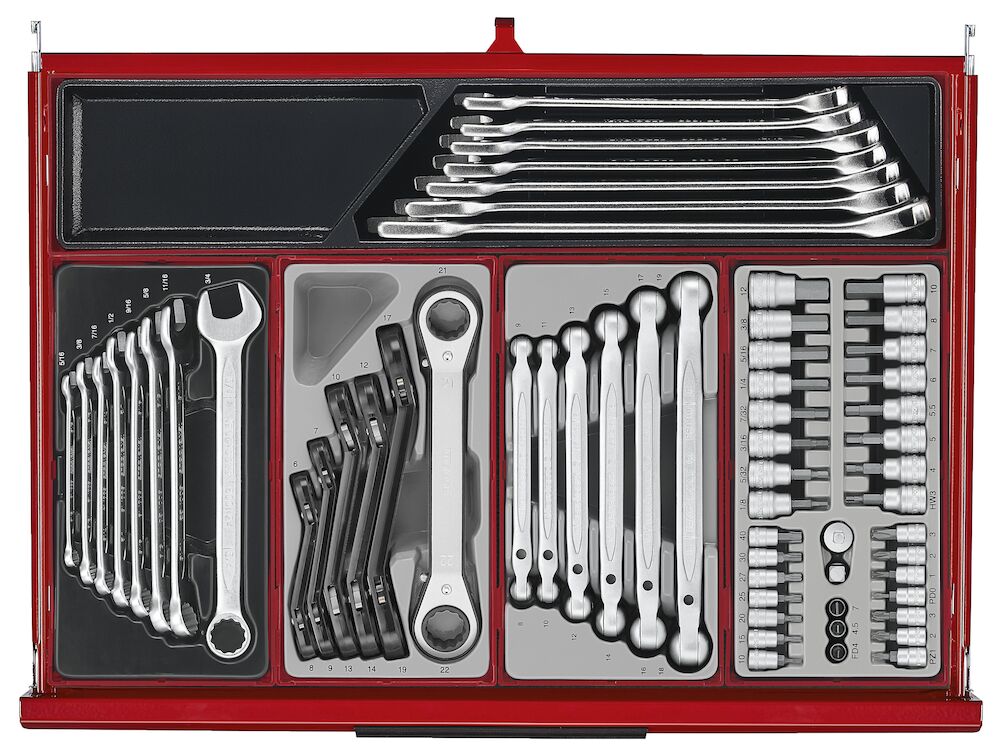 Teng Tools 53" PRO35 Monster stack tool kit 1295 pieces red