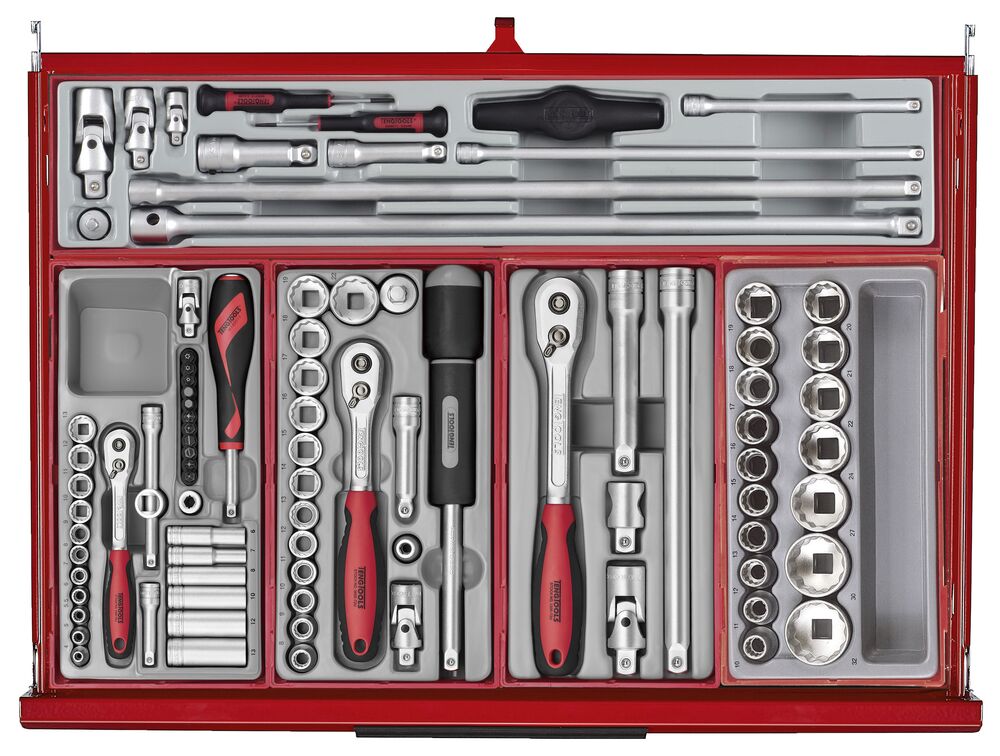 Teng Tools 53" PRO35 Monster stack tool kit 1295 pieces red