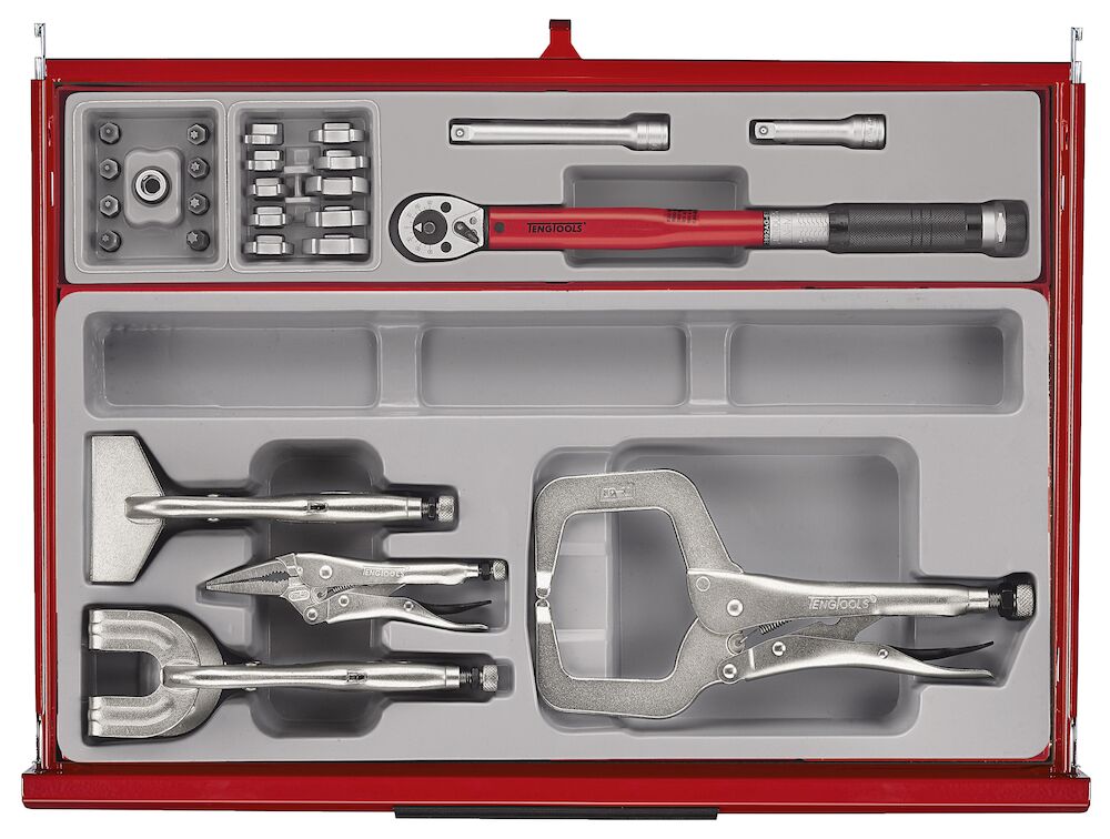 Teng Tools 53" PRO35 Monster stack tool kit 1295 pieces red