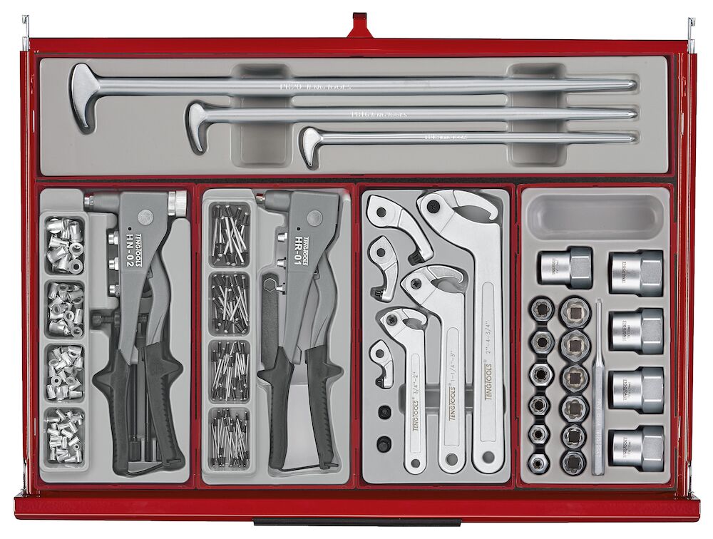 Teng Tools 53" PRO35 Monster stack tool kit 1295 pieces red