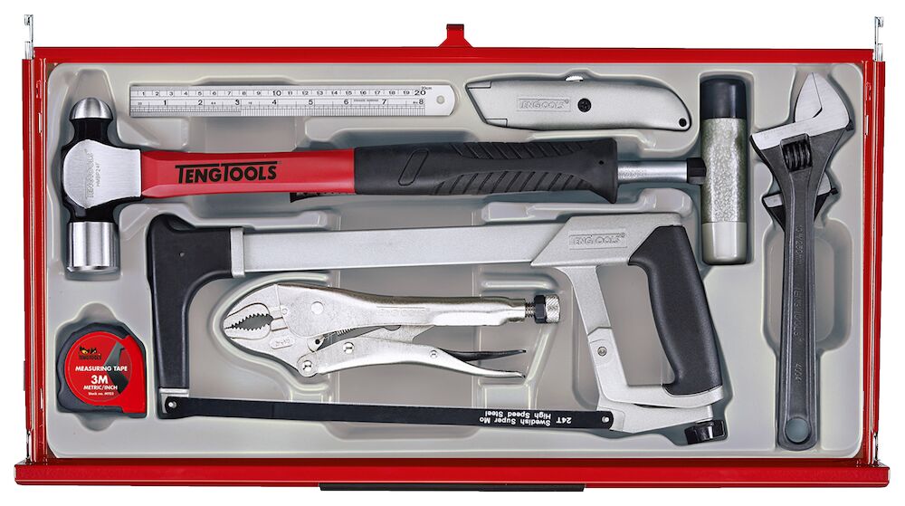 Teng Tools 26" PRO35 tool chest tool kit 137 pieces red