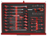 Teng Tools 26" PRO35 roller cabinet FOAM tool kit 278 pieces red