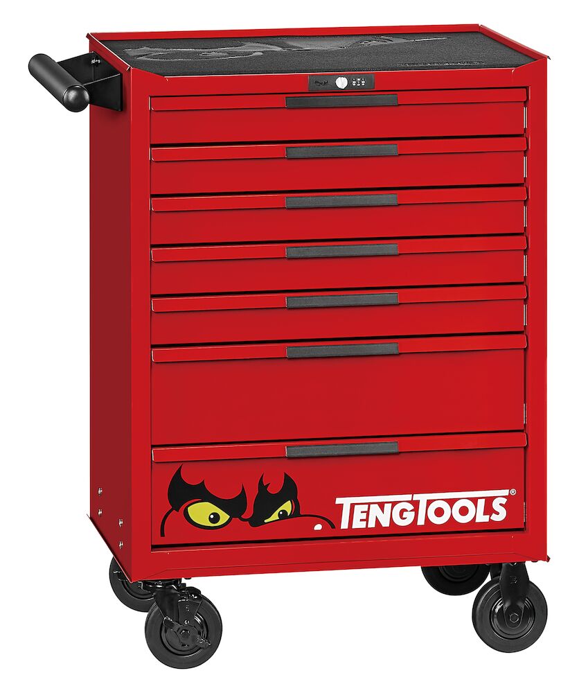 Teng Tools 26" PRO35 roller cabinet tool kit 516 pieces red